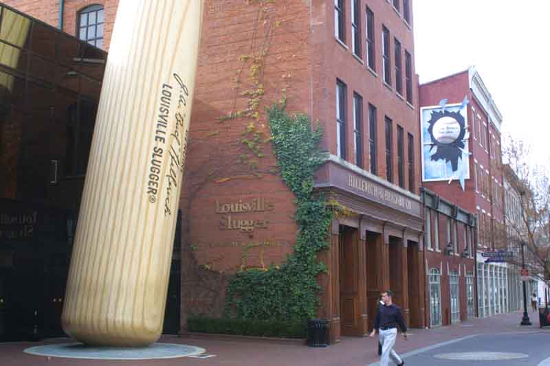 Vintage Louisville Slugger Museum Shot Glass Baseball Bat 